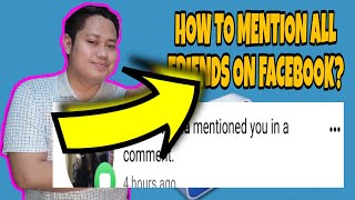 HOW TO MENTION ALL FRIENDS ON FACEBOOK 2022 PAANO IMENTION LAHAT NG FB FRIENDS IN ONE POSTING TAG [upl. by Dorotea109]