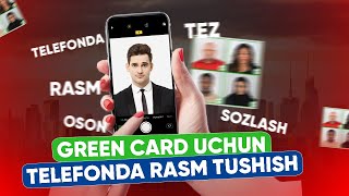 GREEN CARD uchun telefonda rasm tayyorlash [upl. by Alledi]