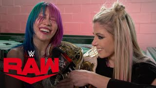 Alexa Bliss amp Asuka elated after becoming Tag Team Champions Raw Exclusive Oct 31 2022 [upl. by Valdas930]