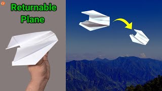 Origami Paper Plane  How To Make a Paper Returnable plane  DIY Origami Paper Airplane  Origami [upl. by Novhaj]