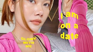 ON A DATE grwmchit chat🧸  Tip make up da căng bóng ft dAlba 🧏🏻‍♀️✨ [upl. by Esinev829]