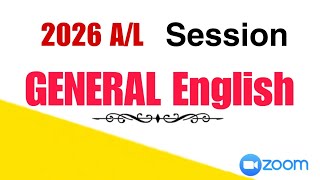 2026 AL General English Grammar Lesson alenglish [upl. by Akeme]