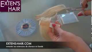 Comment remonter ses extensions en bandes  EXTENS HAIR tuto [upl. by Svensen121]