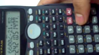 Tutorial para calculadora CASIO fx991MS [upl. by Aidil]