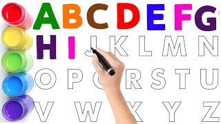 Collection of uppercase amp lowercase alphabet dotted lines ABCD alphabet writing alphabet song A Z [upl. by Elorac]