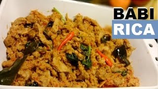 Resep Babi Rica  Babi Woku Enak Delicious Rica Pork Recipe [upl. by Lenzi866]