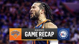 2024 NBA Playoffs Jalen Brunson LEADS Knicks to a commanding 31 LEAD over Sixers I CBS Sports [upl. by Victory]