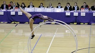 World Championships in Gymwheel 2016 Team Final Germany Yana Looft Straight line [upl. by Nonnahsal]