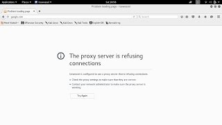 PROXY ERROR IN KALI LINUX The proxy server is refusing connections SOLUTION FOR KALI LINUX CODING [upl. by Geminius]