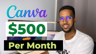 Sidee Canva Lacag Looga Sameeyaa  500 with Fiverr [upl. by Brawner]