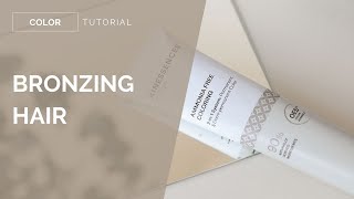 HOWTO Bronzing hair with KINESSENCES™ Color  KIN Cosmetics [upl. by Yunfei]