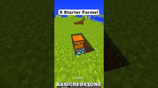 5 NEW Starter Farms in Minecraft 121 shorts [upl. by Arathorn188]