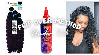 Flip over method  quickweave under 30  organique hair [upl. by Gonta]