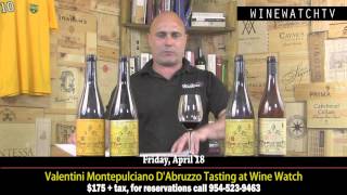 Valentini Montepulciano DAbruzzo Tasting at Wine Watch [upl. by Montagna]