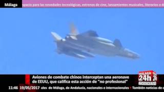 Aviones de combate chinos interceptan una aeronave de EEUU que lo califica de quotno profesionalquot [upl. by Airbma]