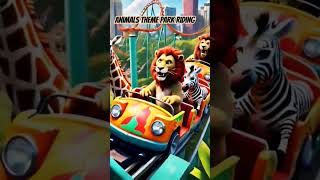 Animals theme park roller coaster riding soundeffects yts [upl. by Chellman39]