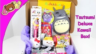 Kitties and Doughnuts June 2015 Tsutsumi Deluxe Kawaii Subsciption Box [upl. by Hannover]