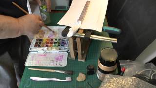 Bookbinding Fore edge painting A method [upl. by Billye]