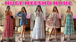 Trendy MEESHO Dresses Haul💕Starting at Rs248  Try On Haul  Rupal Yadav meesho [upl. by Aronos]