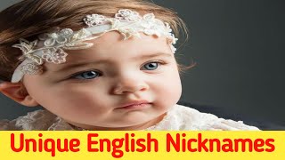 English Nicknames ❤️Baby Girls Name Latest English। [upl. by Akino393]