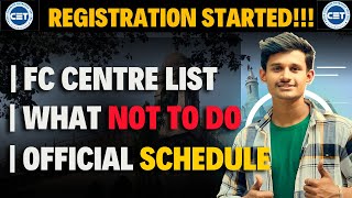 Important Video Before Cap Registration 🚨  FC Centre List  Cap Schedule  MHT CET 2024 [upl. by Crispa]