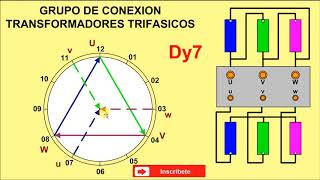 Grupo de Conexion de Transformadores Dy7 [upl. by Schlessel]