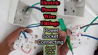 How to Make Power Socket Fittings 🤯▶️  Board Connection Power Socket electrical shorts [upl. by Maxi]