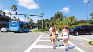 Walking to Universal CityWalk Orlando from International Premium Outlets · Florida Walk 4K [upl. by Nanette]