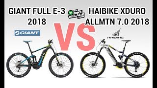 Test bicicletas eléctricas Haibike Xduro Alltmn 70 y Giant Full E3 2018 [upl. by Sisto]