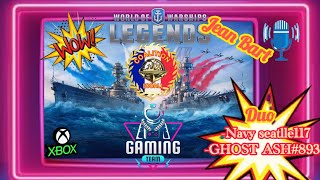 WoWS Legends  COALITION FR Duo avec Ghost Ash [upl. by Demaggio]