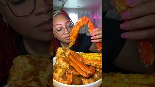 King Crab 🦀 Seafood boil mukbang [upl. by Lina]