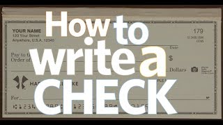 How to Write a Check [upl. by Carter]