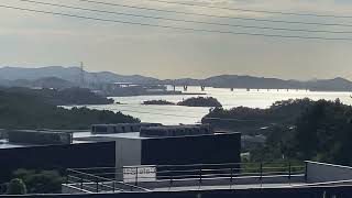 Mokpo  View of 1004 Angel Bridge in Mokpo in the distance mokpo bridge 1004 angelbridge [upl. by Kotick]