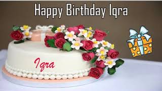 Happy Birthday Iqra Image Wishes✔ [upl. by Ardnod]