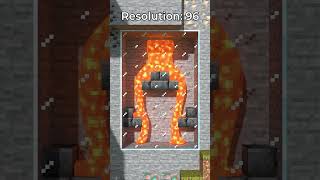 Satisfying Minecraft Lava Flow Simulation 🪣🔥 shorts [upl. by Lemkul]