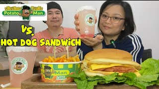 POTATO MAN FRIES 🍟 VS HOTDOG SANDWICH 🥪 THE ULTIMATE MUKBANG SHOWDOWN 🐘 Mukbang Philippines  asmr [upl. by Alcot333]