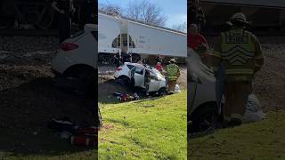 Train vs Nissan car in Ada Oklahoma [upl. by Tartan524]