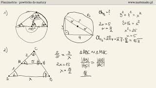 Planimetria  powtórka do matury podstawowej [upl. by Kennie289]
