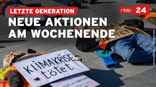 Ab Samstag Letzte Generation mit neuer Proteststrategie [upl. by Pierre]