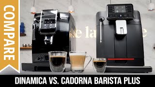 Compare DeLonghi Dinamica amp Gaggia Cadorna Barista Plus Automatic Bean to Cup Coffee Machines [upl. by Fernanda472]