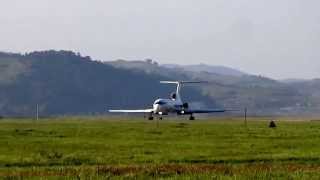 Landing Air Koryo Tu154B Pyongyang FNJ [upl. by Zasuwa]