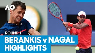 Ricardas Berankis vs Sumit Nagal Match Highlights 1R  Australian Open 2021 [upl. by Osborne]