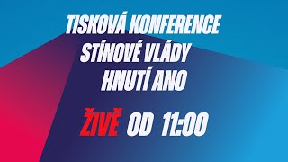 Tisková konference po jednání stínové vlády hnutí ANO 🔴 [upl. by Colin]