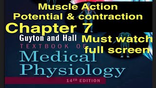 Guyton Chapt 7 Muscle Action potentialContraction Physiology lecture notes Medical MBBS MD students [upl. by Ruhtua]