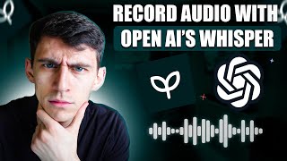 PDFai  Recording Audio with Open AI’s Whisper [upl. by Aisac]