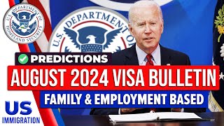 August 2024 Visa Bulletin Predictions  USCIS  US Immigration News [upl. by Yenitsed]