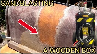 BEST WAY TO SANDBLAST ON WOOD [upl. by Puett]