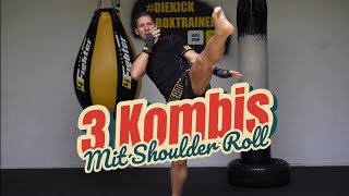 3 Shoulder Roll Kombinationen  Kickboxen lernen in Köln Bonn und Siegburg  CKTEAM [upl. by Pearla]