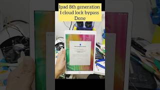 I pad 8th generation iCloud bypass done databackup repair phonerepair datarecovery fix [upl. by Ecienal]