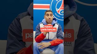 Le joueur du PSG Achraf Hakimi nous répond en français [upl. by Ybbob]